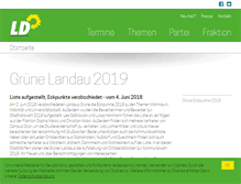 Tablet Screenshot of gruene-landau.de